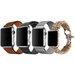 Set 4 Curele iUni compatibile cu Apple Watch 1/2/3/4/5/6/7, 44mm, Maro, Negru, Argintiu, Crem